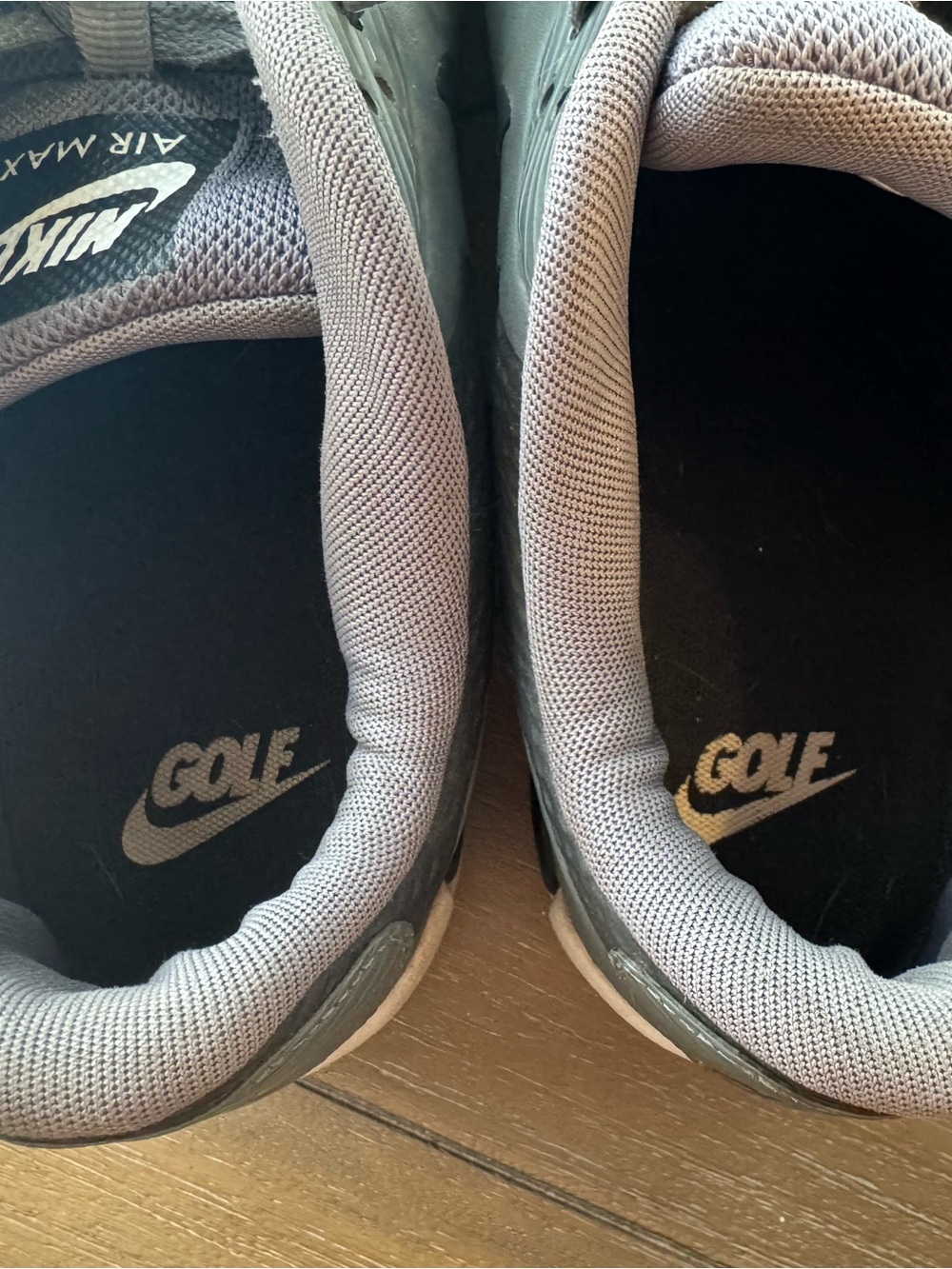 Nike Men’s Air Max Golf Shoes - Grey, Black, & White - Picture 8 of 13